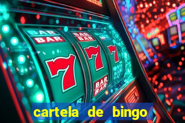 cartela de bingo cha de panela