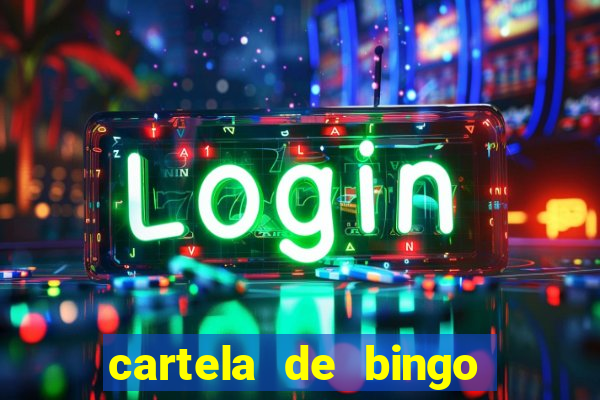 cartela de bingo cha de panela